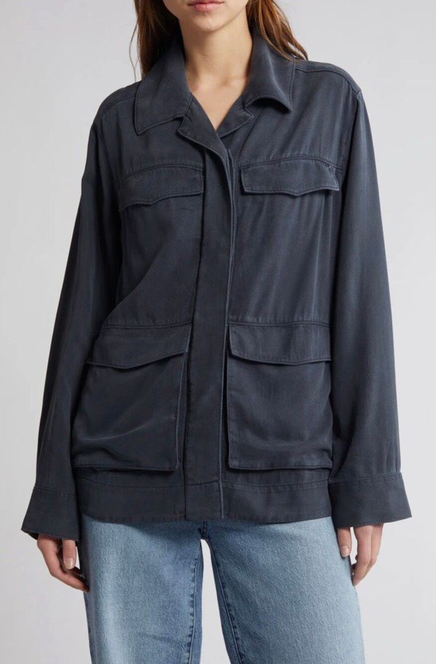 Treasure & Bond deep blue utility jacket - M